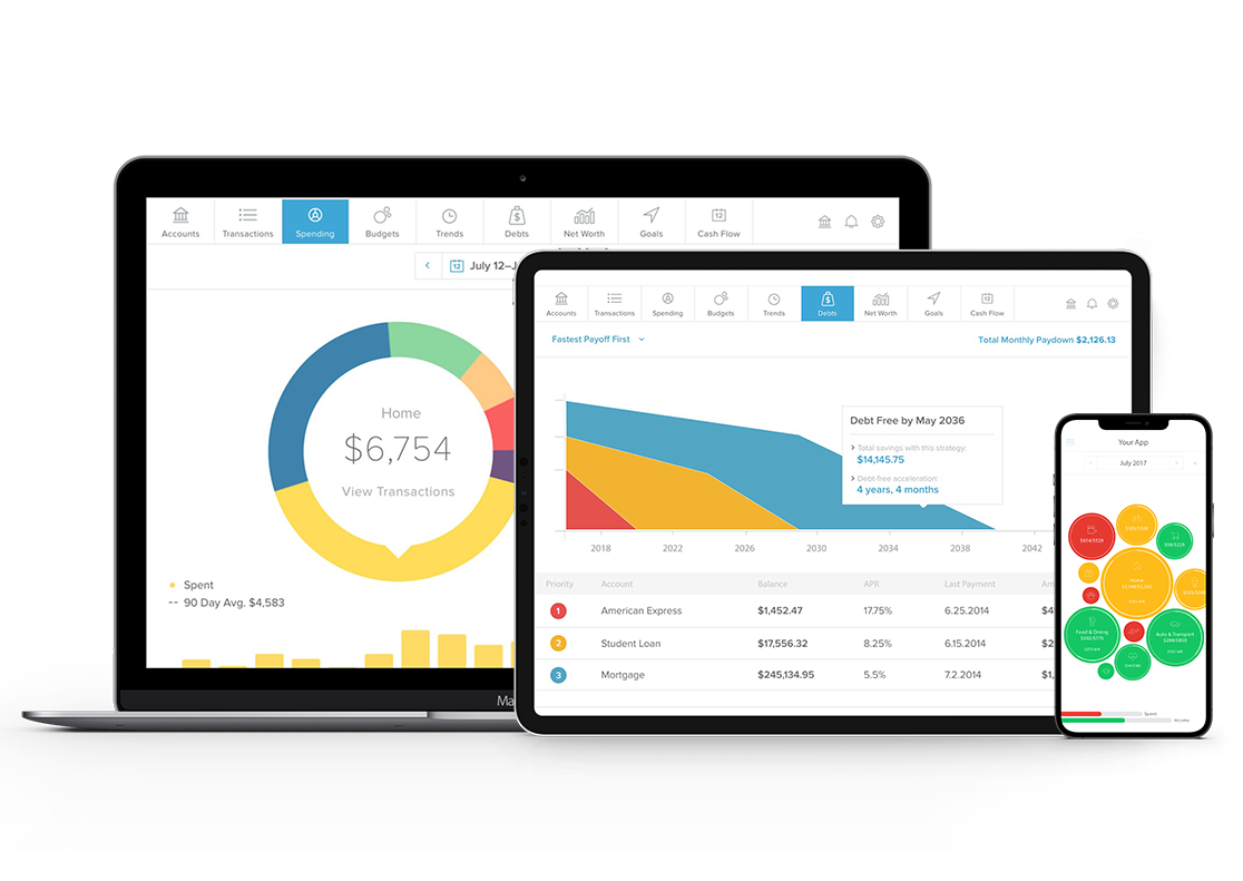 Devices with Money Management Tool Screenshots